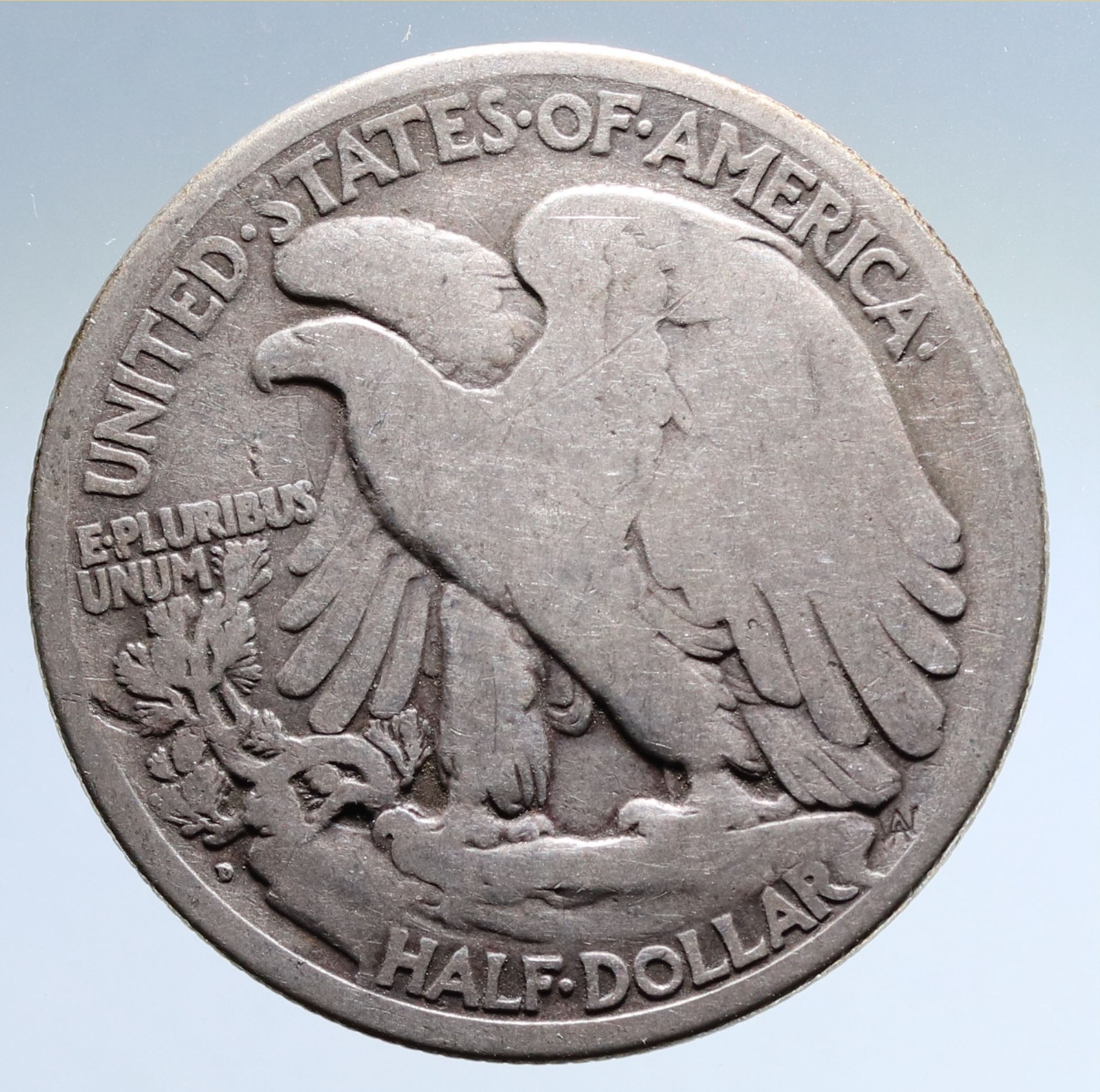 U.S. 1919-D Walking Liberty Silver Half Dollar