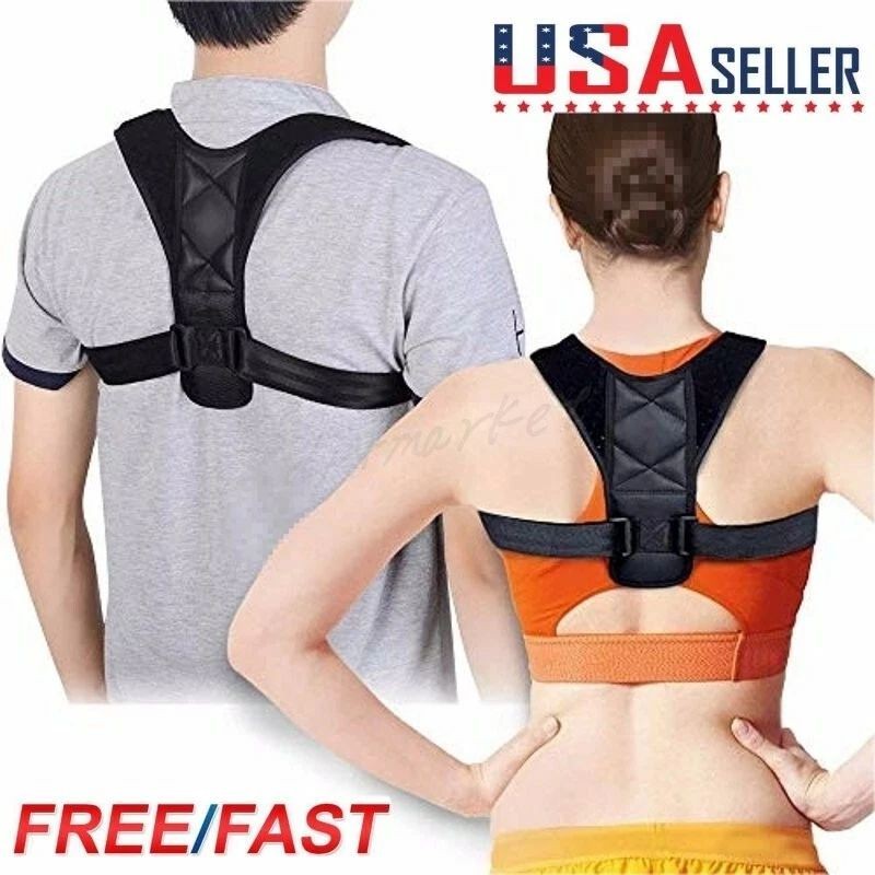 Corrector de postura soporte de espalda para hombres y mujeres 35"-44" ajustable