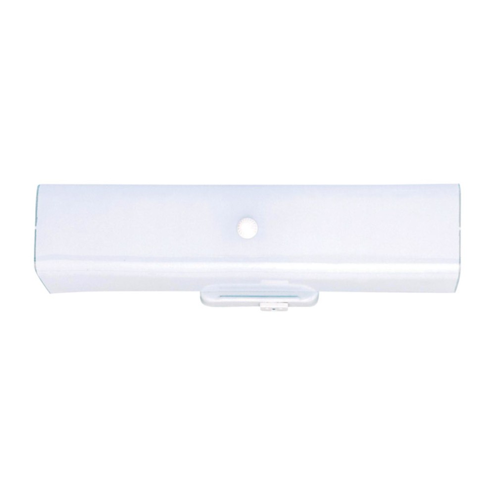 Westinghouse White 2 lights Incandescent Bathroom Channel Fixture Wall Mount