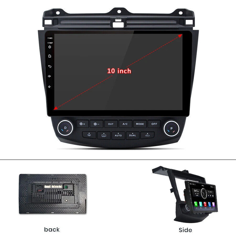 10" For Honda Accord 2003-2007 Car Stereo Radio Carplay Screen Multimedia GPS BT