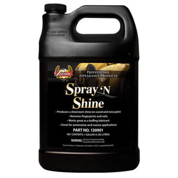Presta 130901 Spray 'N Shine Car Detailing Wax (Gallon)