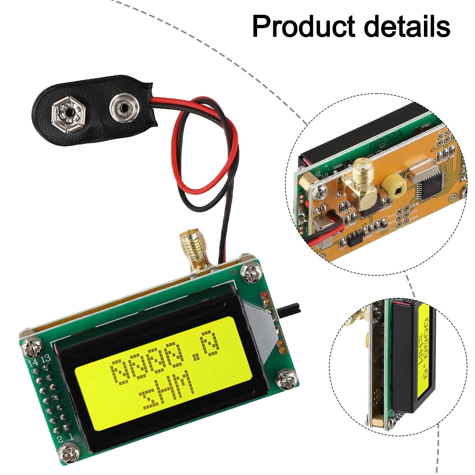 Reliable RF Frequency Counter Tester Module Fast and Precise (1~500MHz)