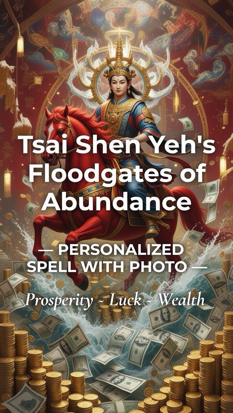 🌟Tsai Shen Yeh's Floodgates of Abundance 🌟 Wealth Attraction spell magick