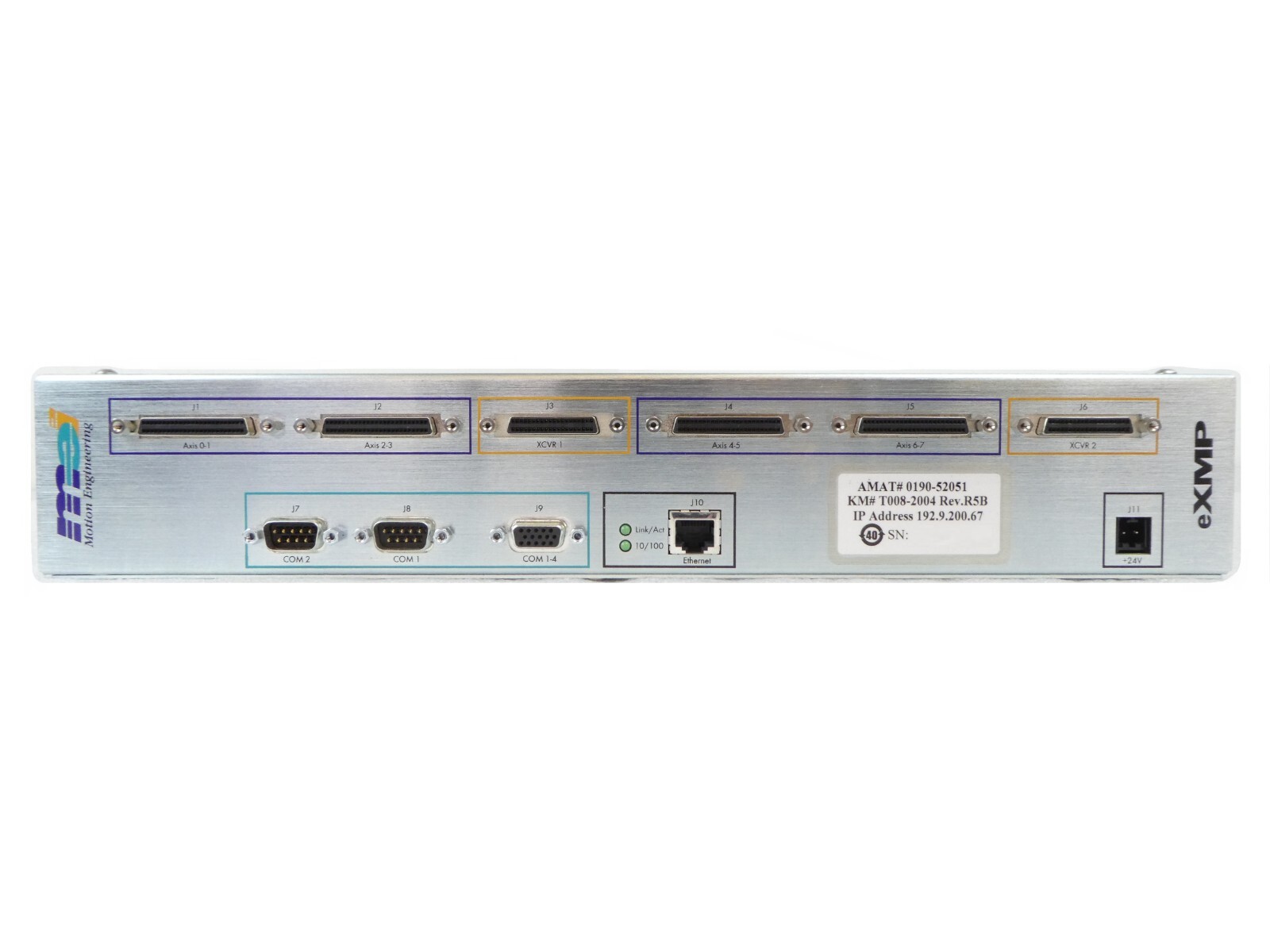 MEI Motion Engineering T008-2004 Servo Drive AMAT 0190-52051 Working