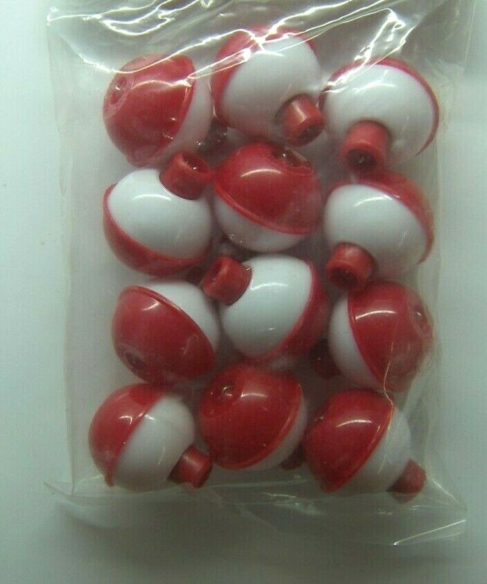Fishing Float Bobber Round Snap On 1 inch 12Per Pack SMI Beau Mac NEW