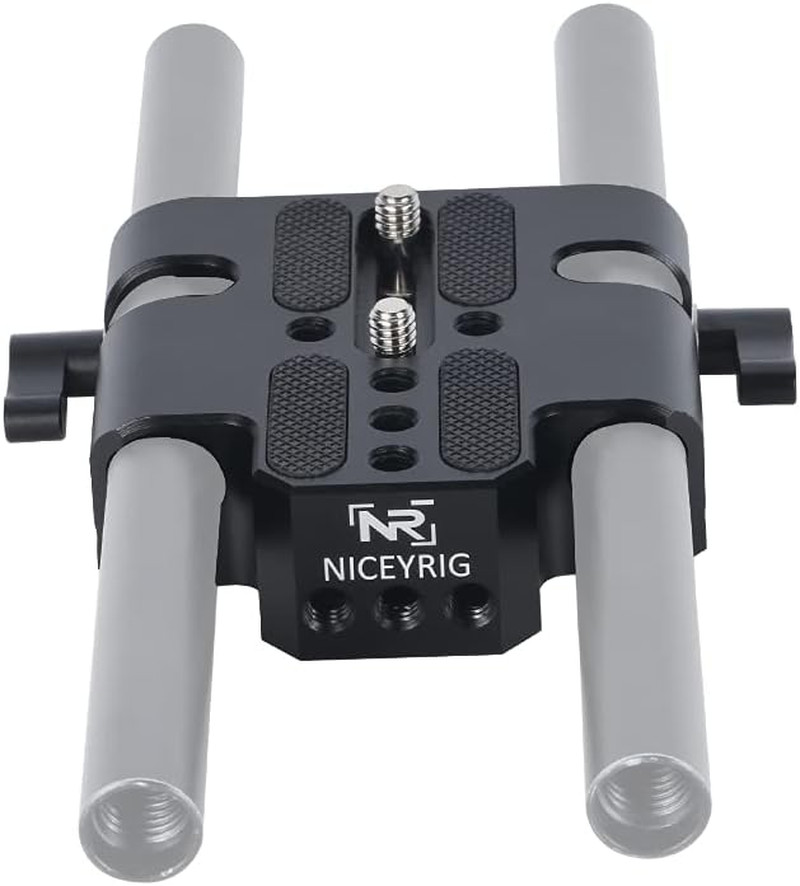 15mm Rod Baseplate Multi-Purpose Tripod Base Plate Applicable for DSLR Camera Ci