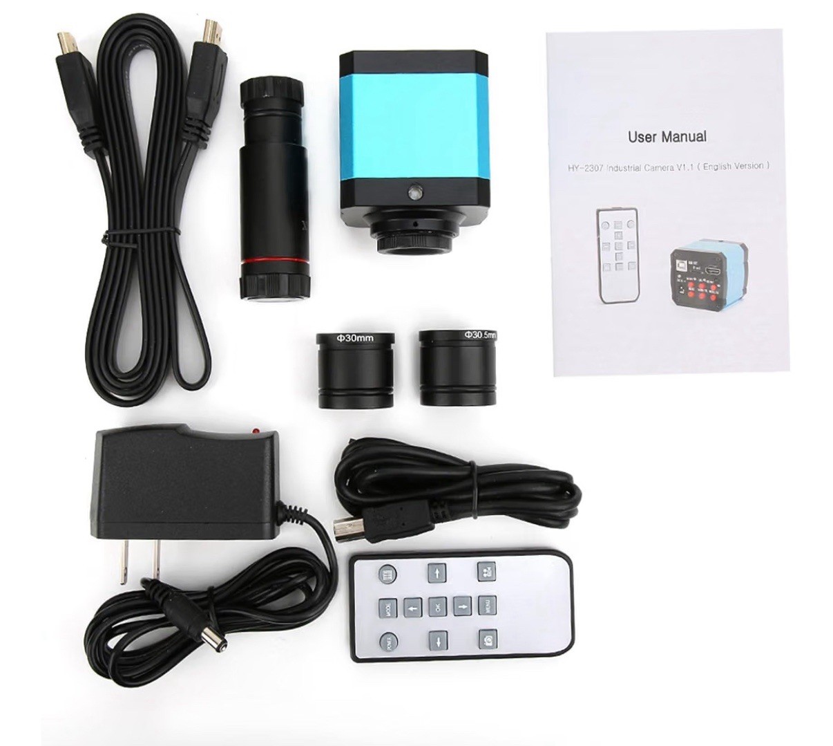 37MP 1080P 60FPS USB Microscope Camera Video HDMI Industry Microscope Camera wit