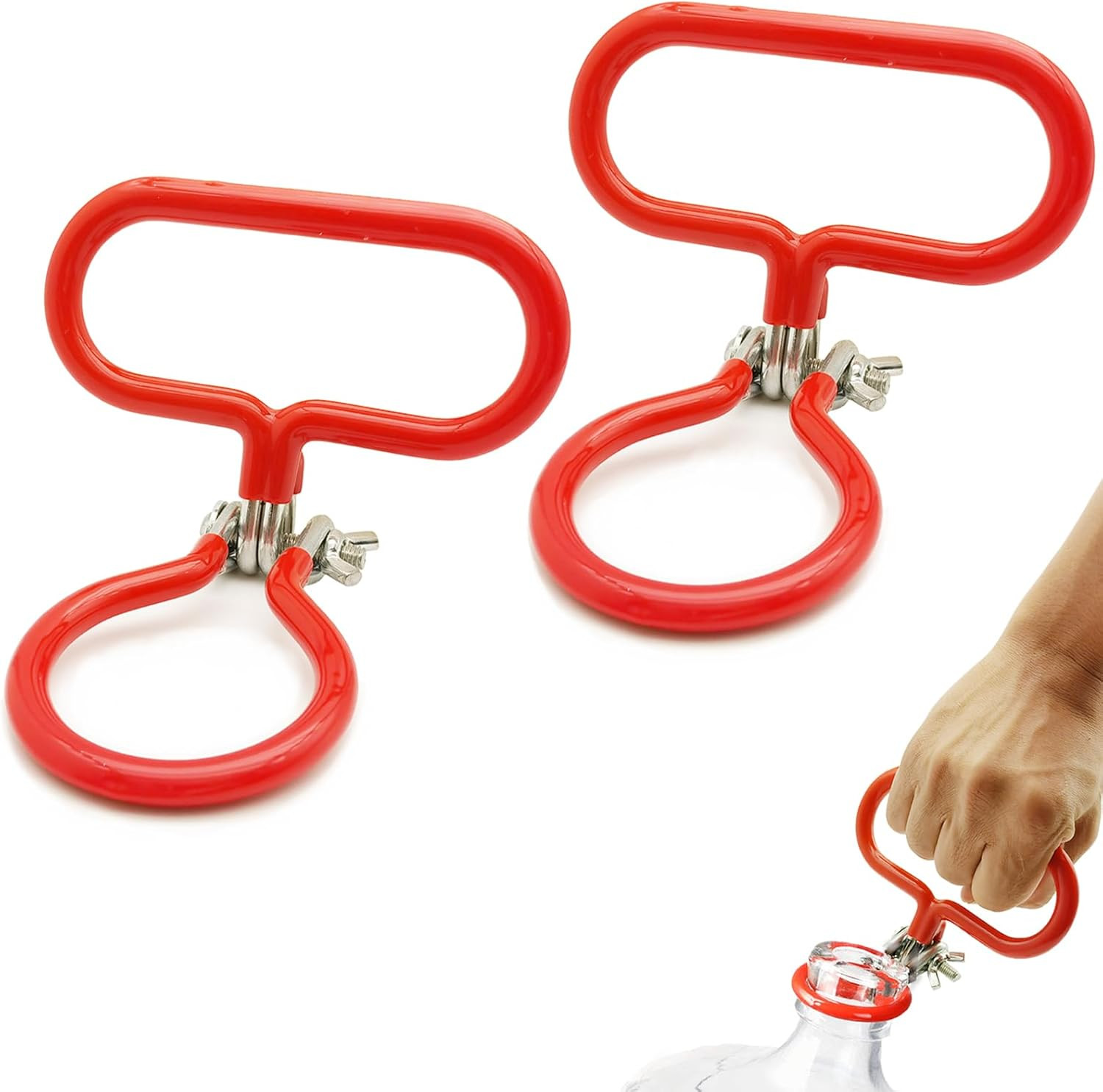Carboy Handle, 2 Pack Carboy Carrying Handle Heavy Duty Carboy Holder for Smooth