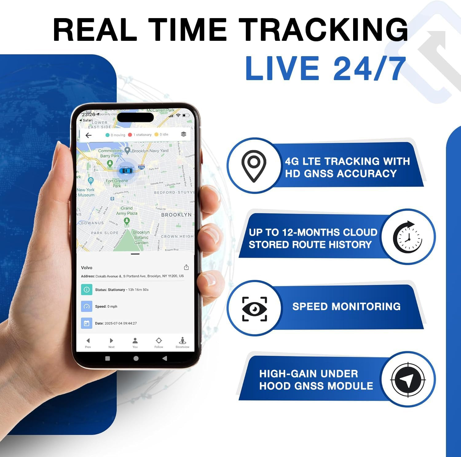 REWIRE SECURITY DB2-4G GPS Tracker for Vehicles – Real-Time Vehicle Tracking