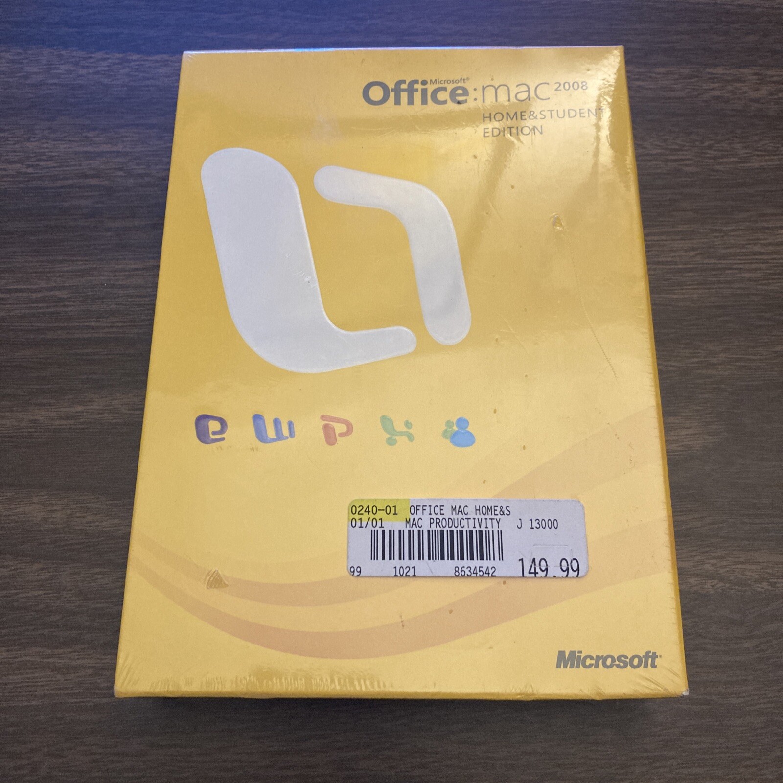 Microsoft Office 2008 Home and Student Edition for Mac Brand New Factory Sealed