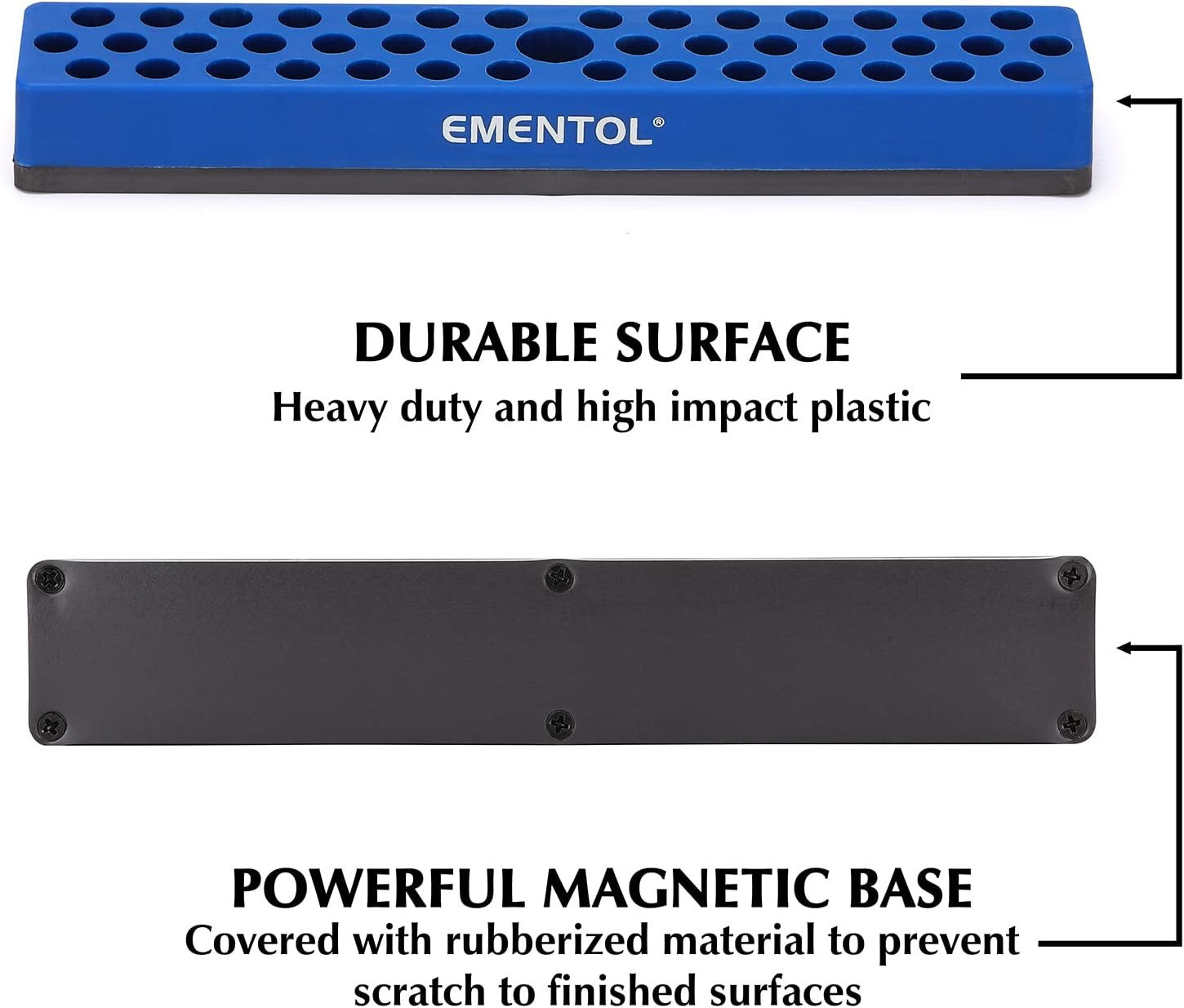 2PCS 1/4" Magnetic Bits Holder Set 86PCS Hole Bit Organizer with Strong Magnetic