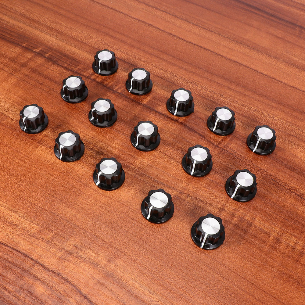 Potentiometer Knob Kit Rotary Switch Knobs Caps Kit Knurled Shaft Bakelite Knob