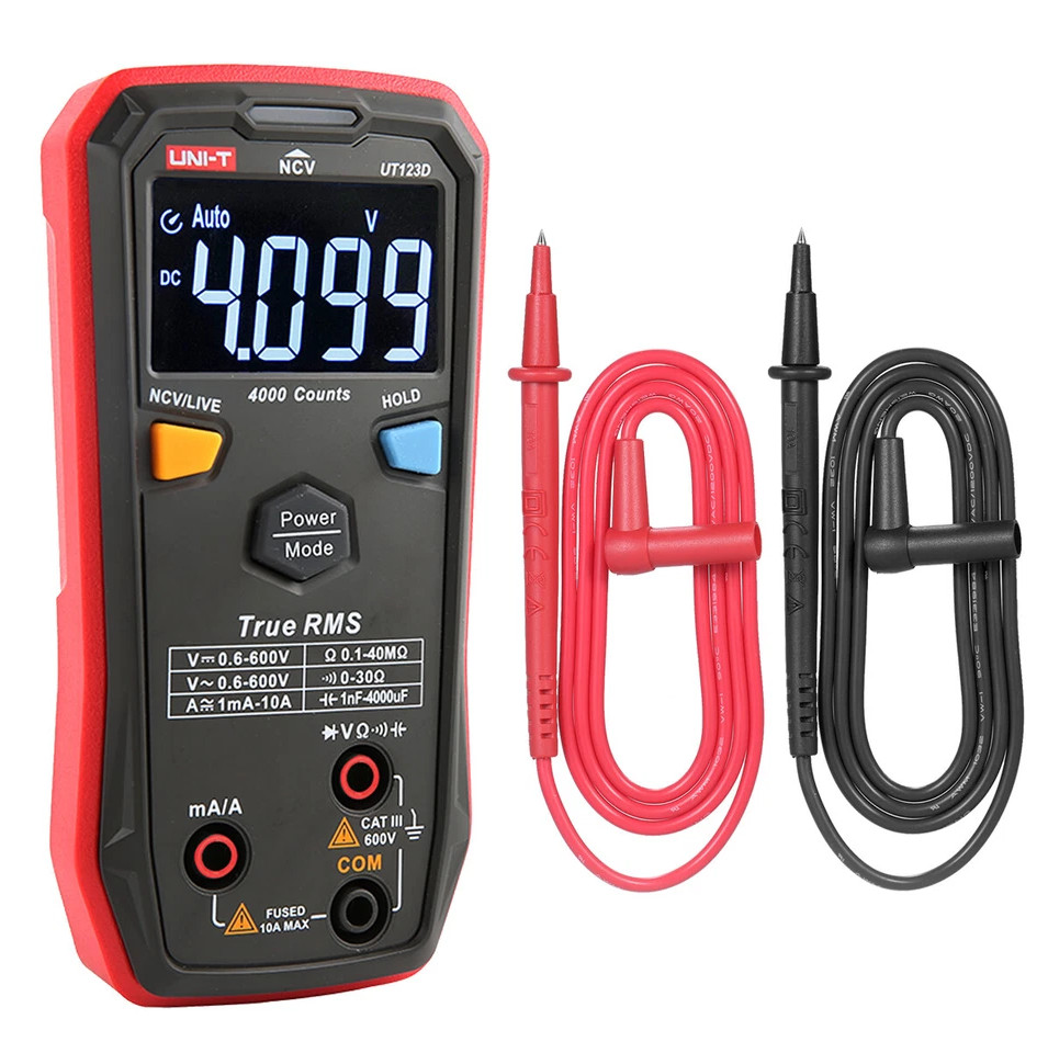 UNI-T UT123D Mini Digital Multimeter Auto Range Data hold AC DC Meter