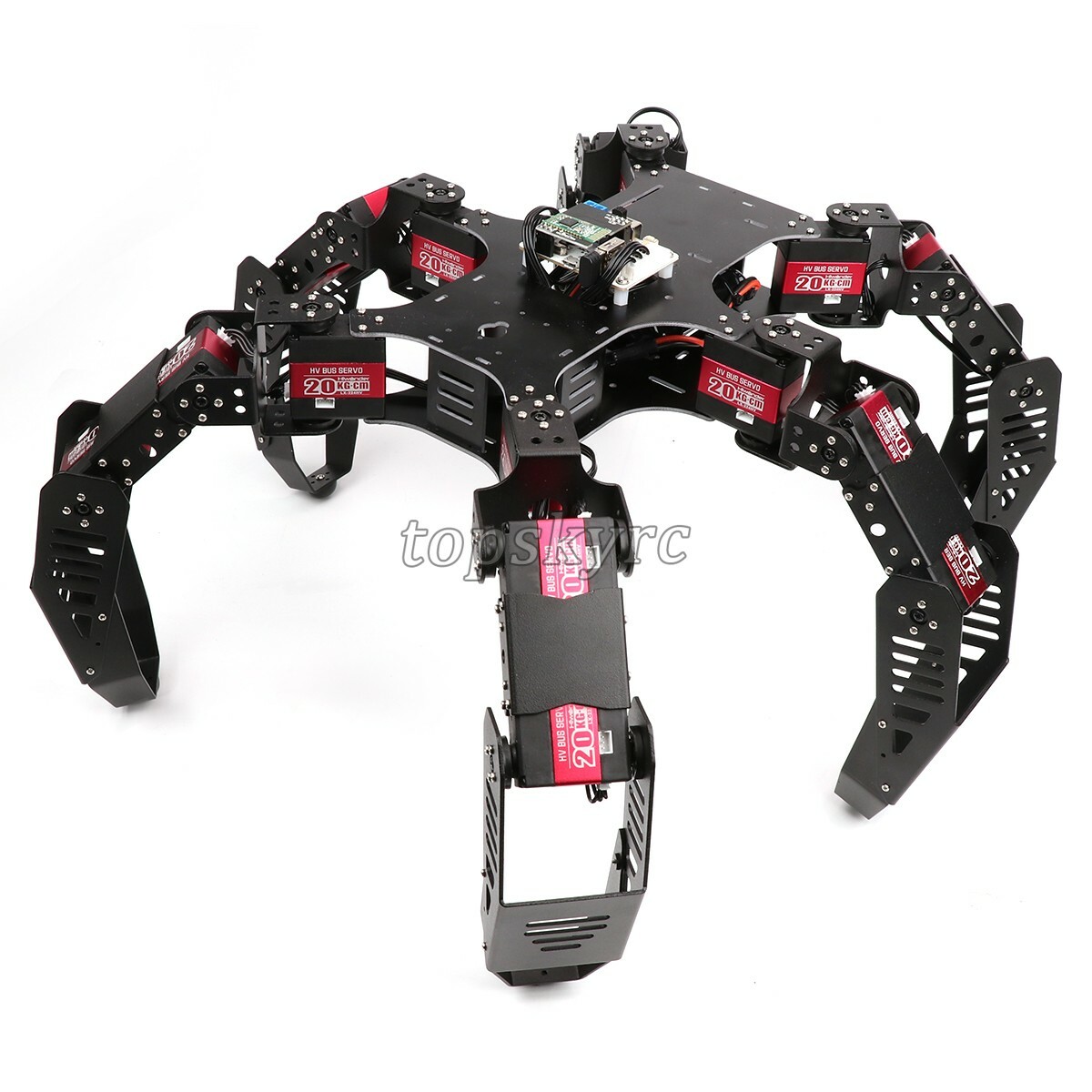 18DOF Hexapod Robot Kit Spider Robot w/ Servos For Raspberry Pi 4B Unassembled