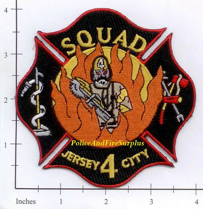 New Jersey - Jersey City Squad 4 Fire Dept Patch