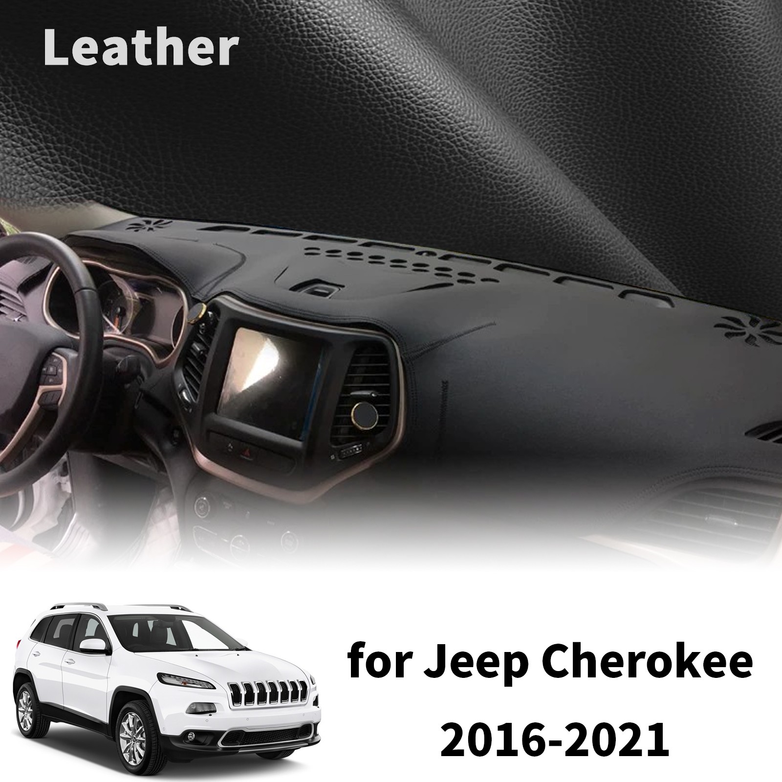 for Jeep Cherokee 2016 2017 2018-2021 LHD Dashboard Pad dashmat Car Accessories