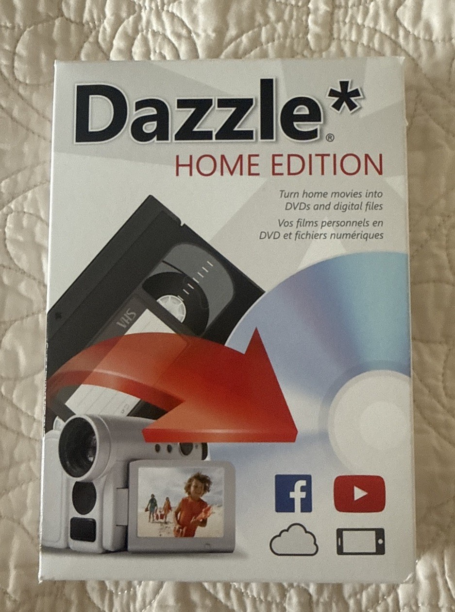 Pinnacle Dazzle Home Edition Converter New Sealed – Transfer VHS to DVD Digital