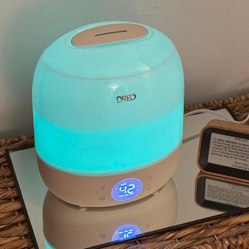DREO Humidifiers for Home Smart Cool Mist Air Humidifier Ultra Quiet RGB Light