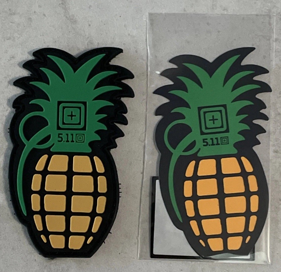 *NEW* 5.11 TACTICAL PINEAPPLE 🍍 GRENADE PATCH & MATCHING STICKER DECAL
