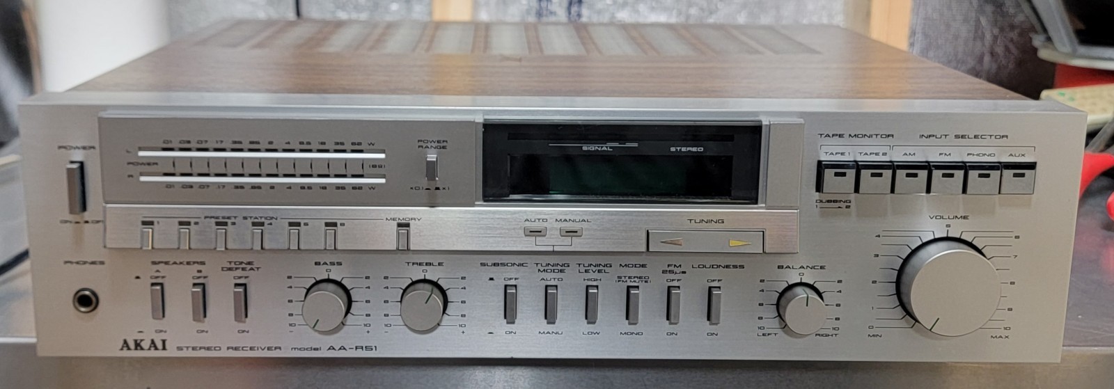 RARE Top Of The Line Akai AA-R51 Receiver Amplifier Phenomenal Sounding Clean