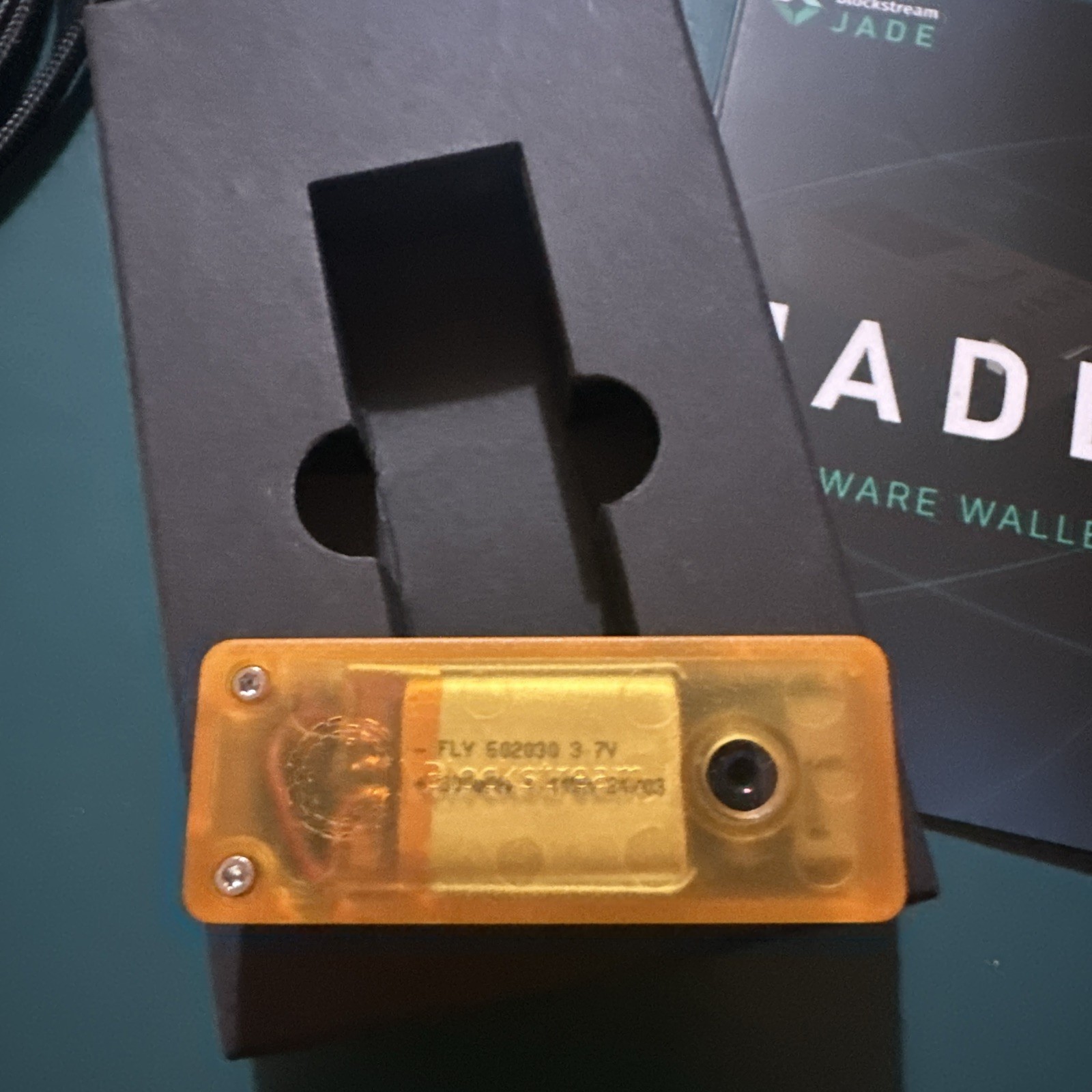 Blockstream JADE Bitcoin Hardware Wallet BTC Crypto - Yellow Orange