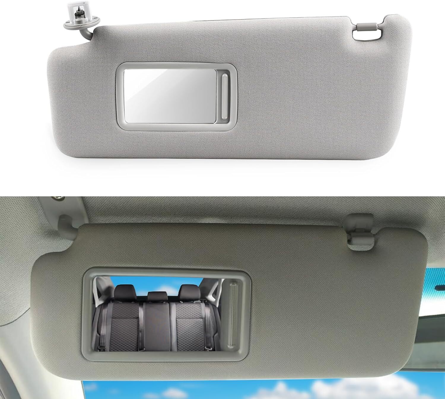 Gray Left Driver Side Sun Visor 7432035A91B1 For 2010-2022 Toyota 4runner NEW
