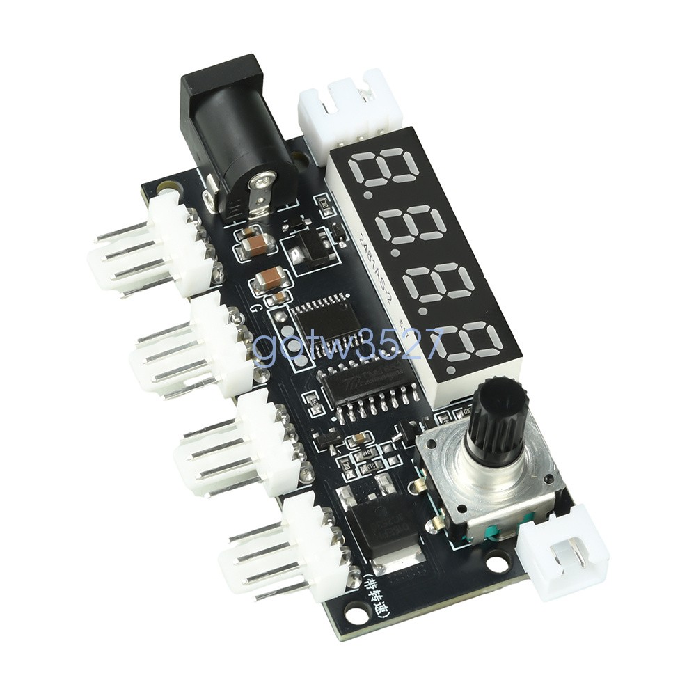 DC5-24V 5A Digital PWM Speed Motor Controller Temperature Control+10K NTC Sensor