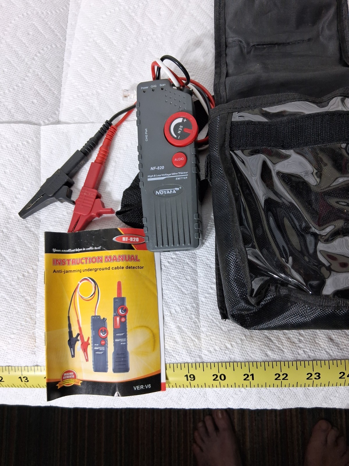 High & Low Voltage Wire Tracker Underground Cable Detector Locator NF-820 B35