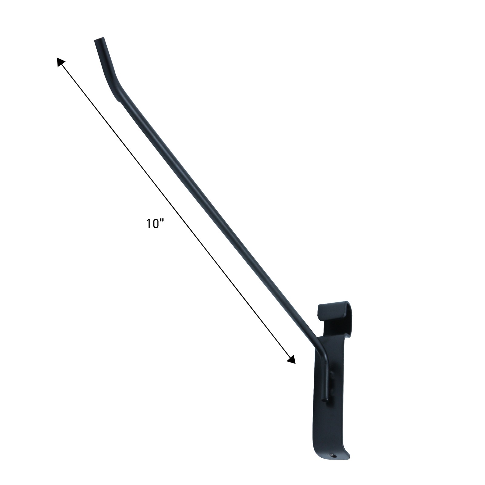 SSWBasics 10 Inch Black Gridwall Hooks - Essential Grid Wall Accessory