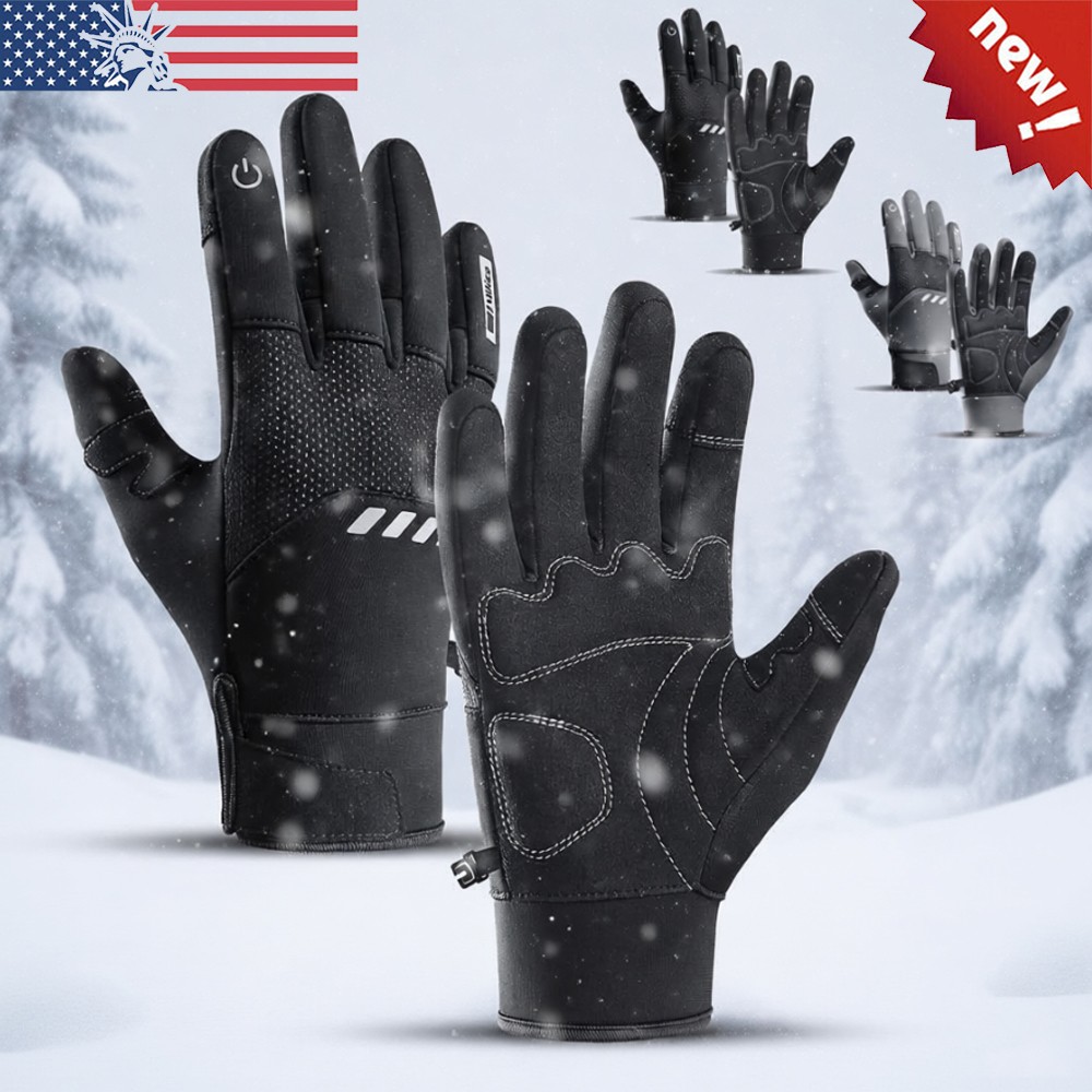 Men Women Winter Thermal Waterproof Windproof Touch Screen Warm Ski Snow Gloves