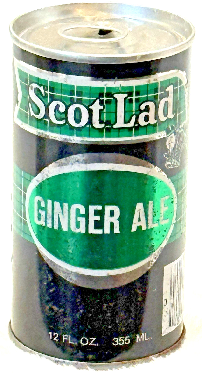 Vintage 1970’s Scot Lad-Irish Ginger Ale-12 oz-Steel Soda-Pop Can-Empty