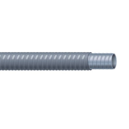 50 Feet 2" EFLT Extra Flexible Liquid-Tight Conduit PVC Jacket Gray