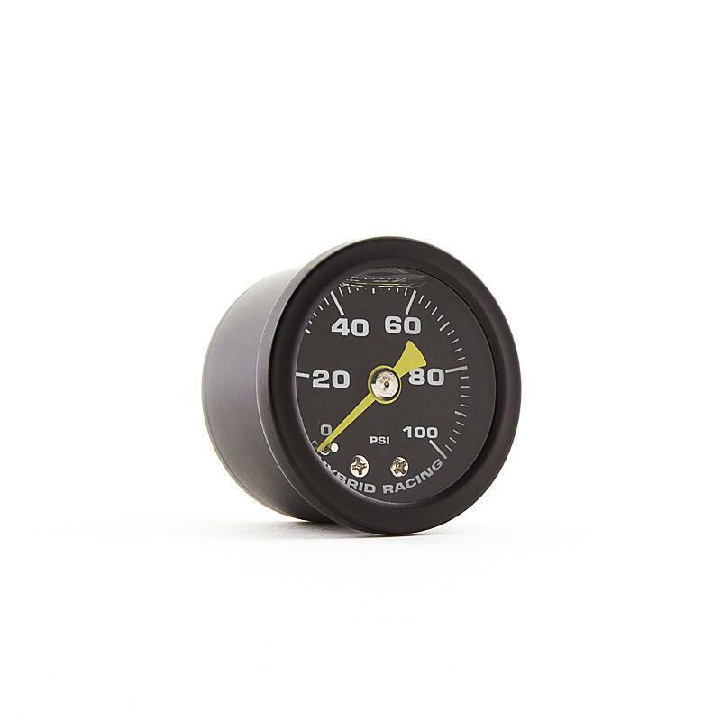 Hybrid Racing Liquid Filled Fuel Pressure Gauge 0-100 psi Universal Honda Acura
