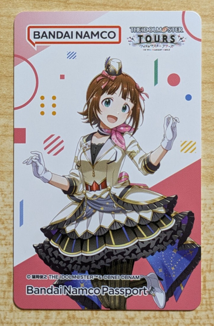 SHIPS FROM USA Bandai Namco BANAPASSPORT Card The Idolmaster Tours bana passport