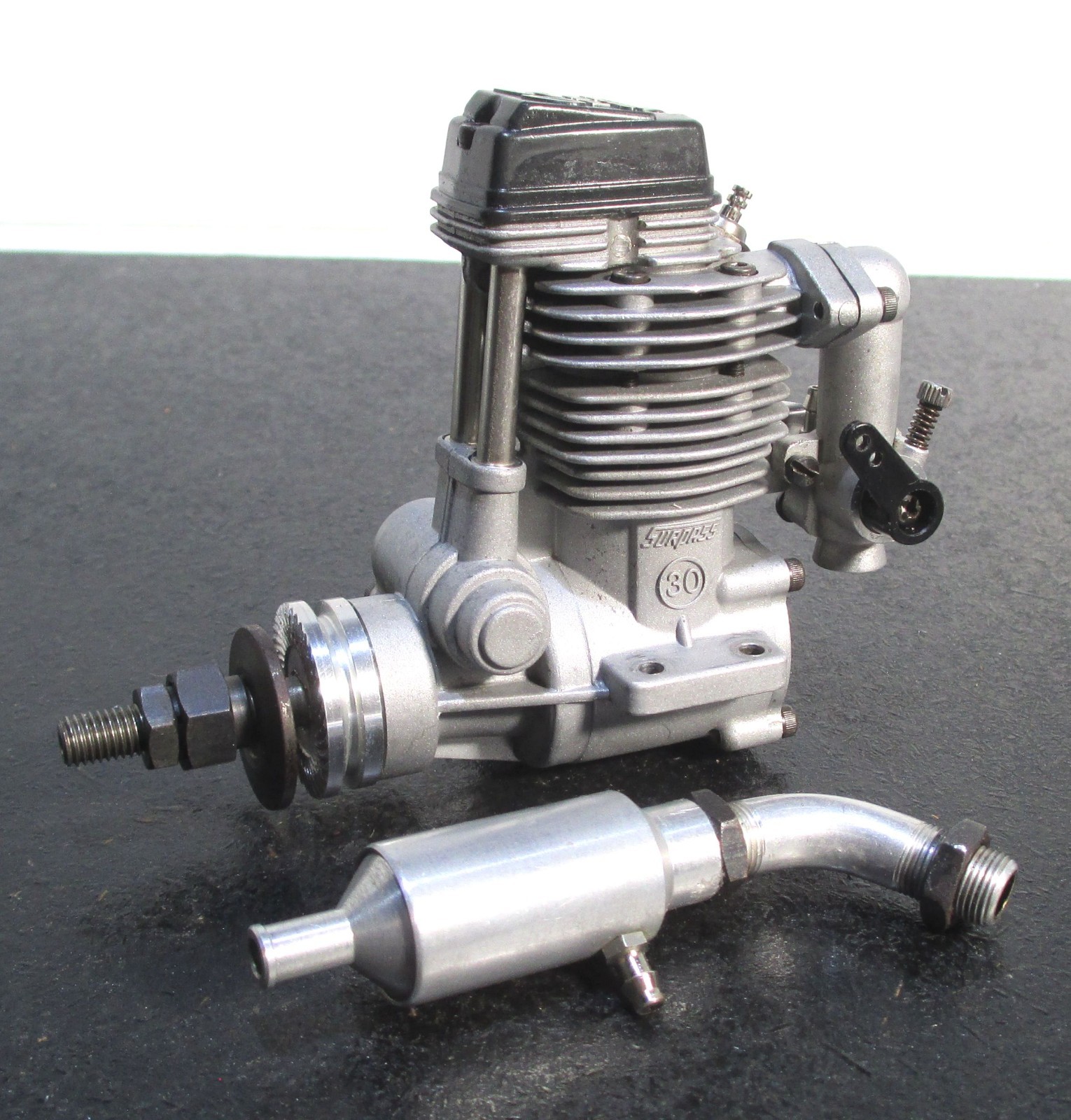 O.S. FS-30S 4.89cc 4-Stroke Glow Engine with Muffler for R/C Airplanes (Used)
