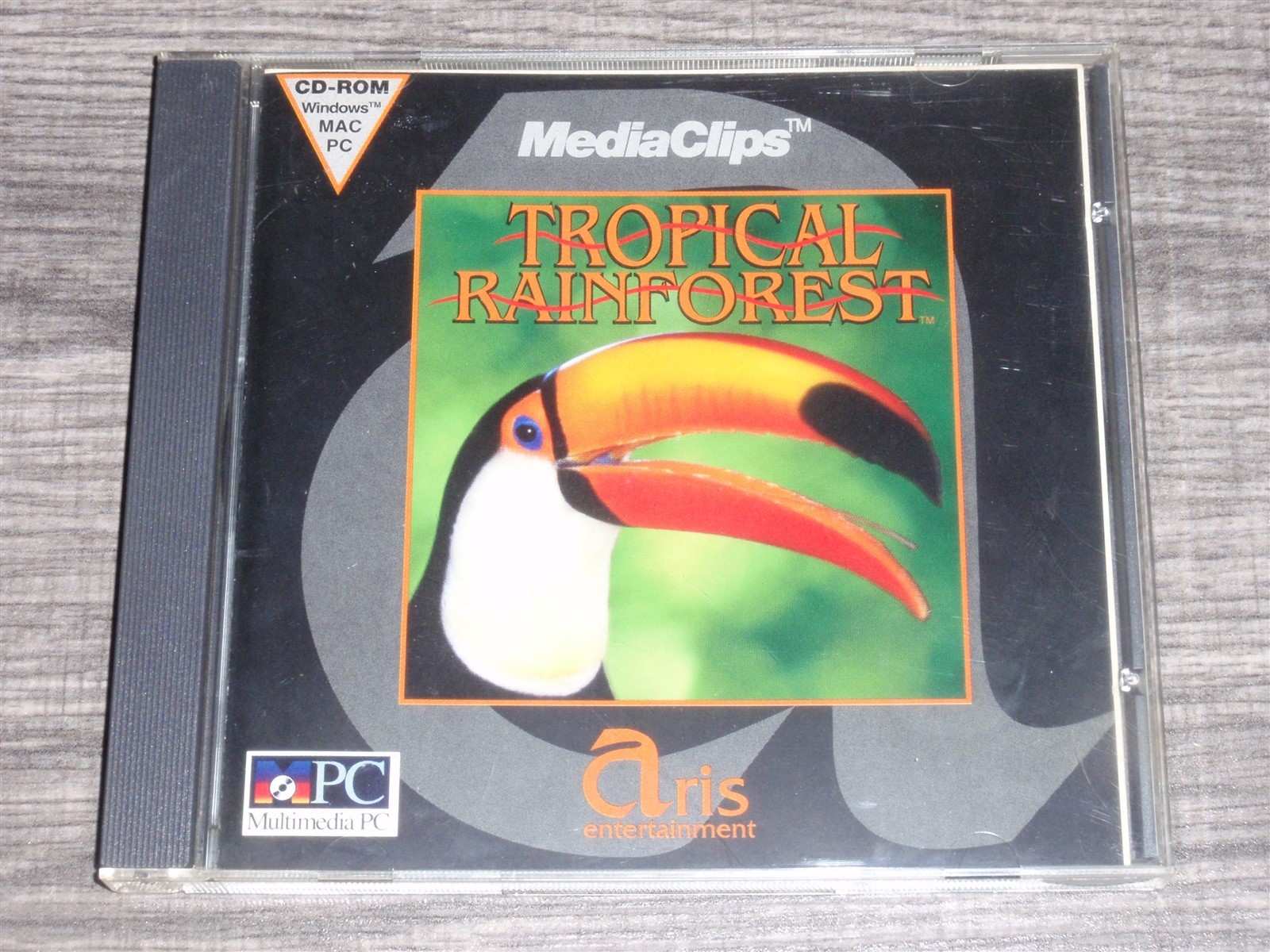 MediaClips Tropical Rainforest PC/Mac CD-ROM 1993 Aris Entertainment Windows 3.1