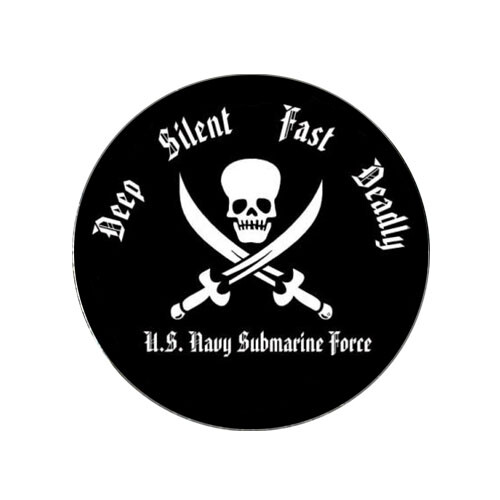US Navy Submarine Force Golf Ball Marker + Switchblade Divot Tool Silent Deadly