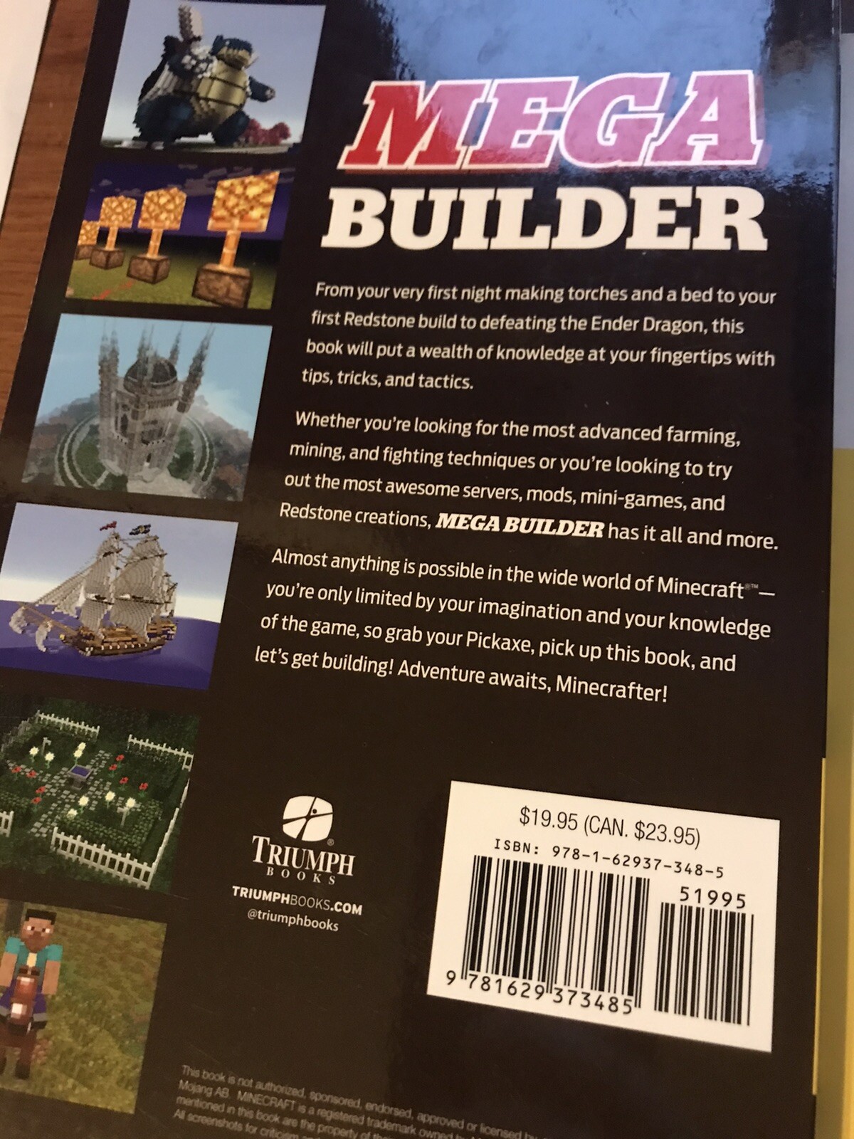 Minecraft books lot (3) - EUC Mega Builder Concrafter Mojang Creative