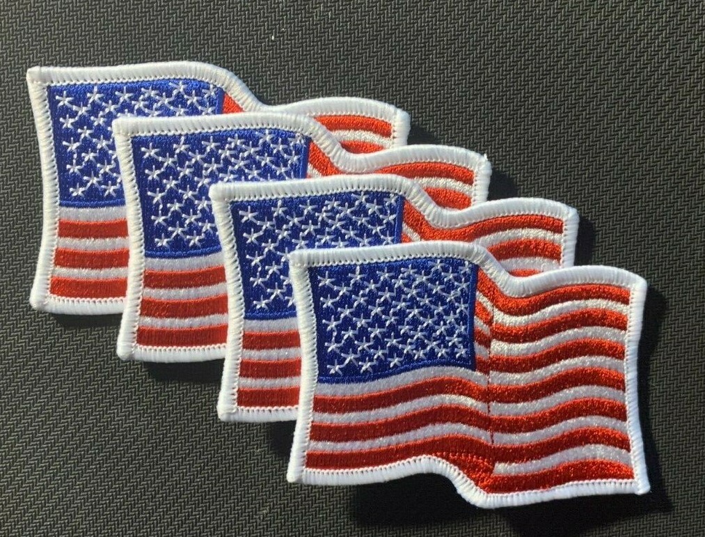 flag patch flag waving flag patch waving american flag patch 3.5"