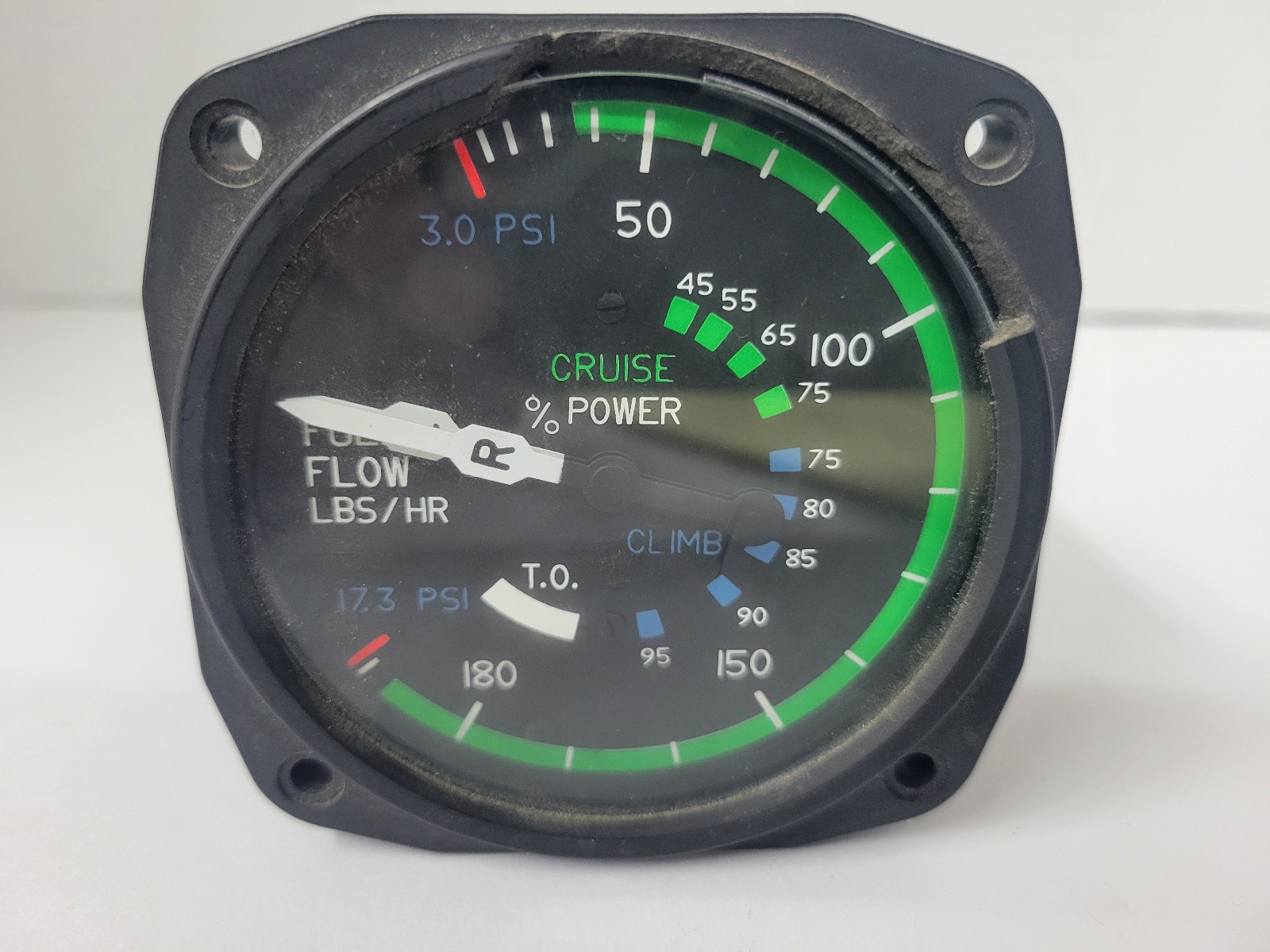 United Instruments 6221 Fuel Flow Indicator Cessna C662020-0108  6/77