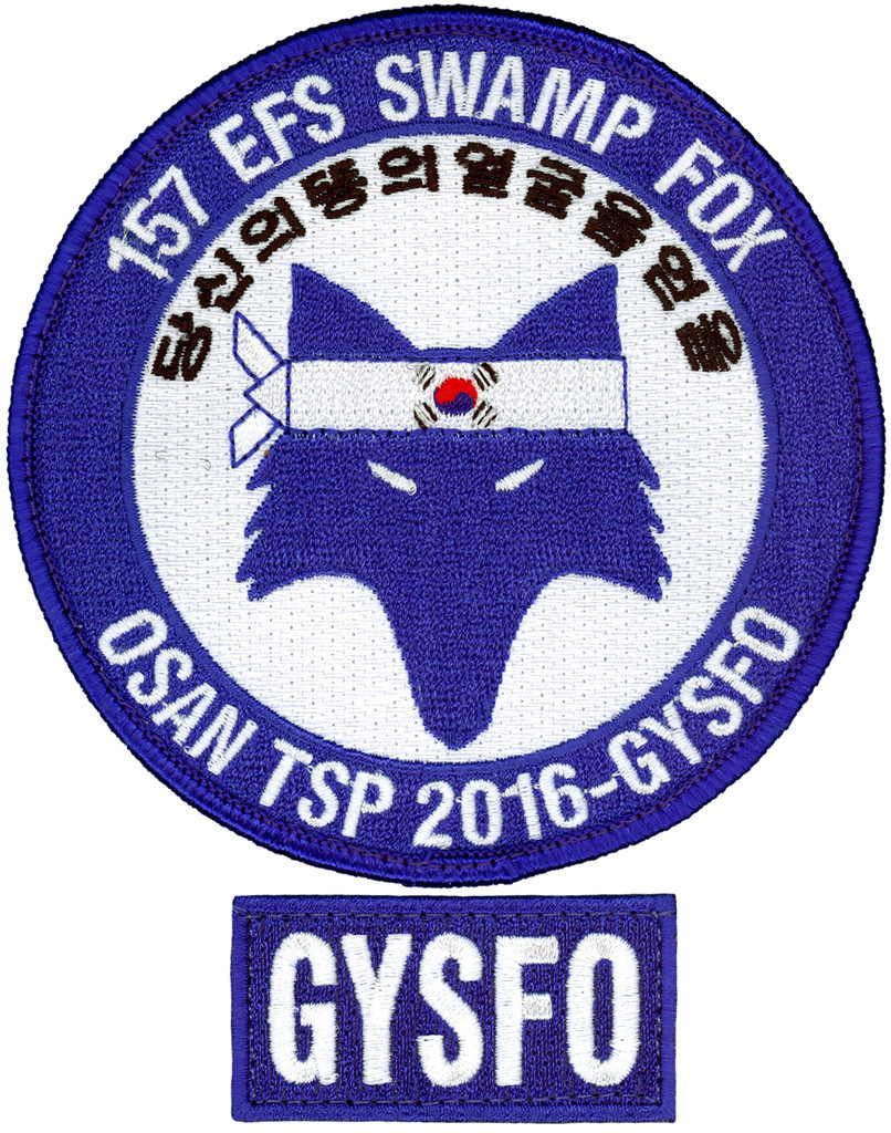 USAF 157th EXPEDITIONARY FIGHTER SQUADRON - OSAN TSP 2016 PATCH SET