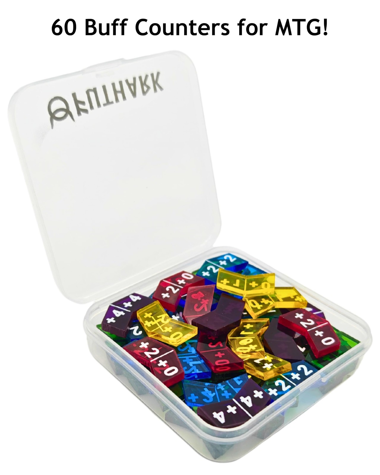 MTG Stat Counters/Buff Counters for Magic The Gathering - Set of 60 Color Cod...