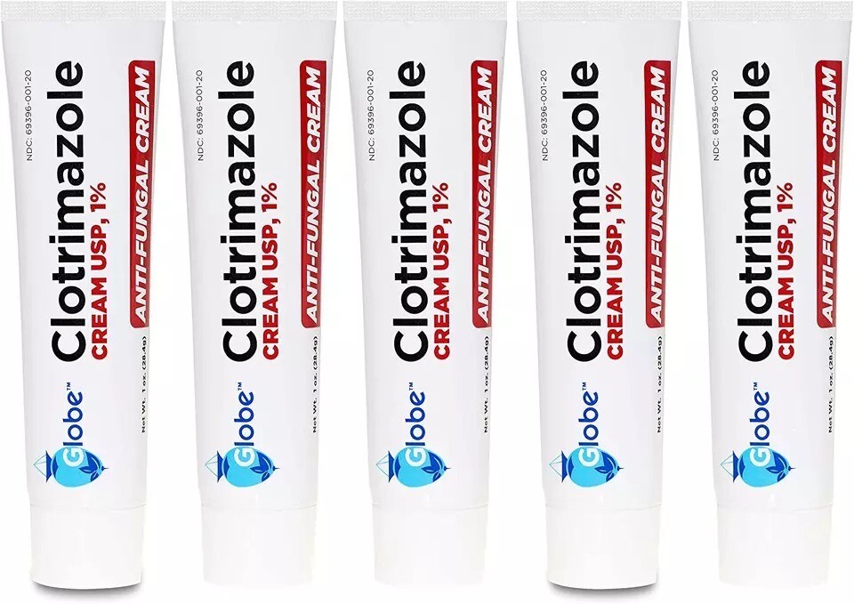 Antifungal Cream 5 Pack For Athletes Foot, Jock Itch,Skin Fungus And Ringworm