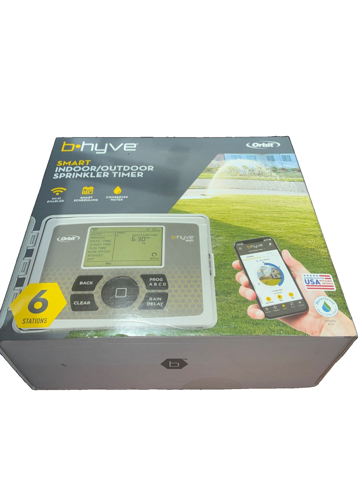 Orbit 57946 B-hyve Indoor/outdoor 6 Station WiFi Sprinkler System Controller