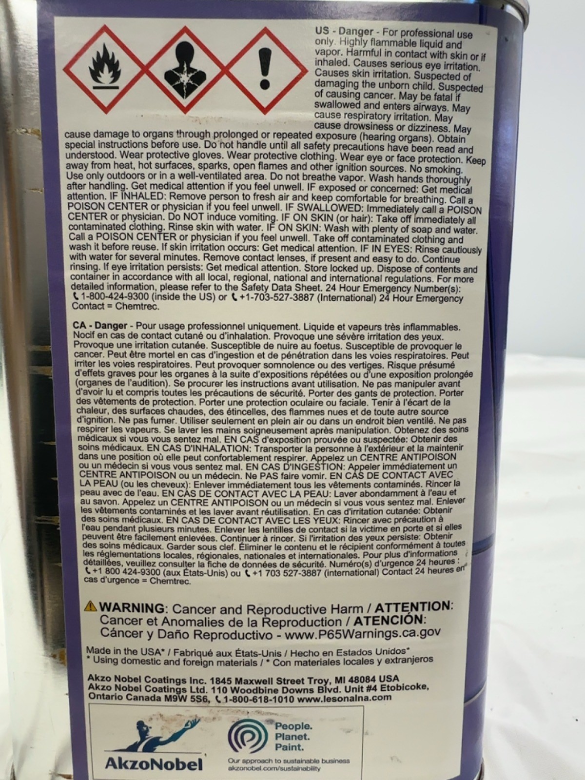 AkzoNobel Lesonal 398298 Specialty Blending Solvent 1 Quart All Makes Model