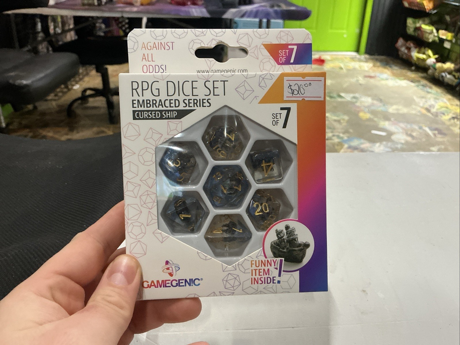 EMBRACED SERIES - CURSED SHIP - RPG DICE SET (7 PCS) GameGenic NEW