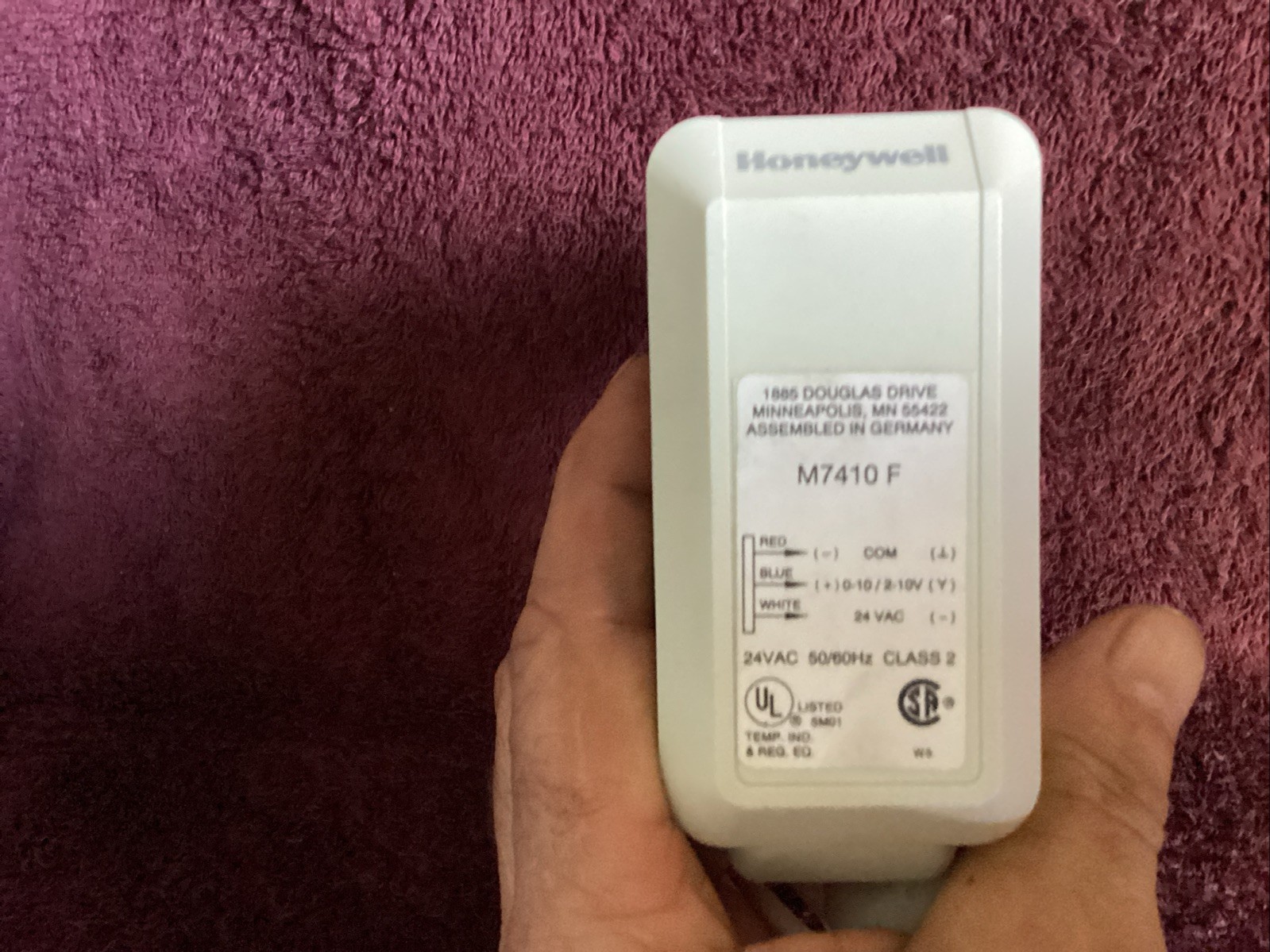 Honeywell M7414F1000 Modulating Actuator 24V