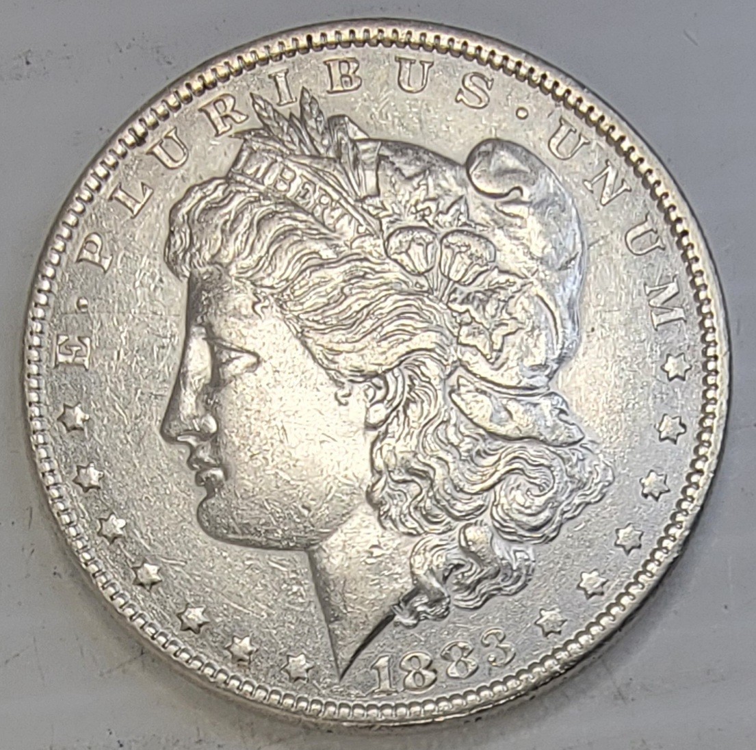 1883-P MORGAN SILVER DOLLAR IN HIGH-QUALITY CONDITION, EXCELLENT DETAIL