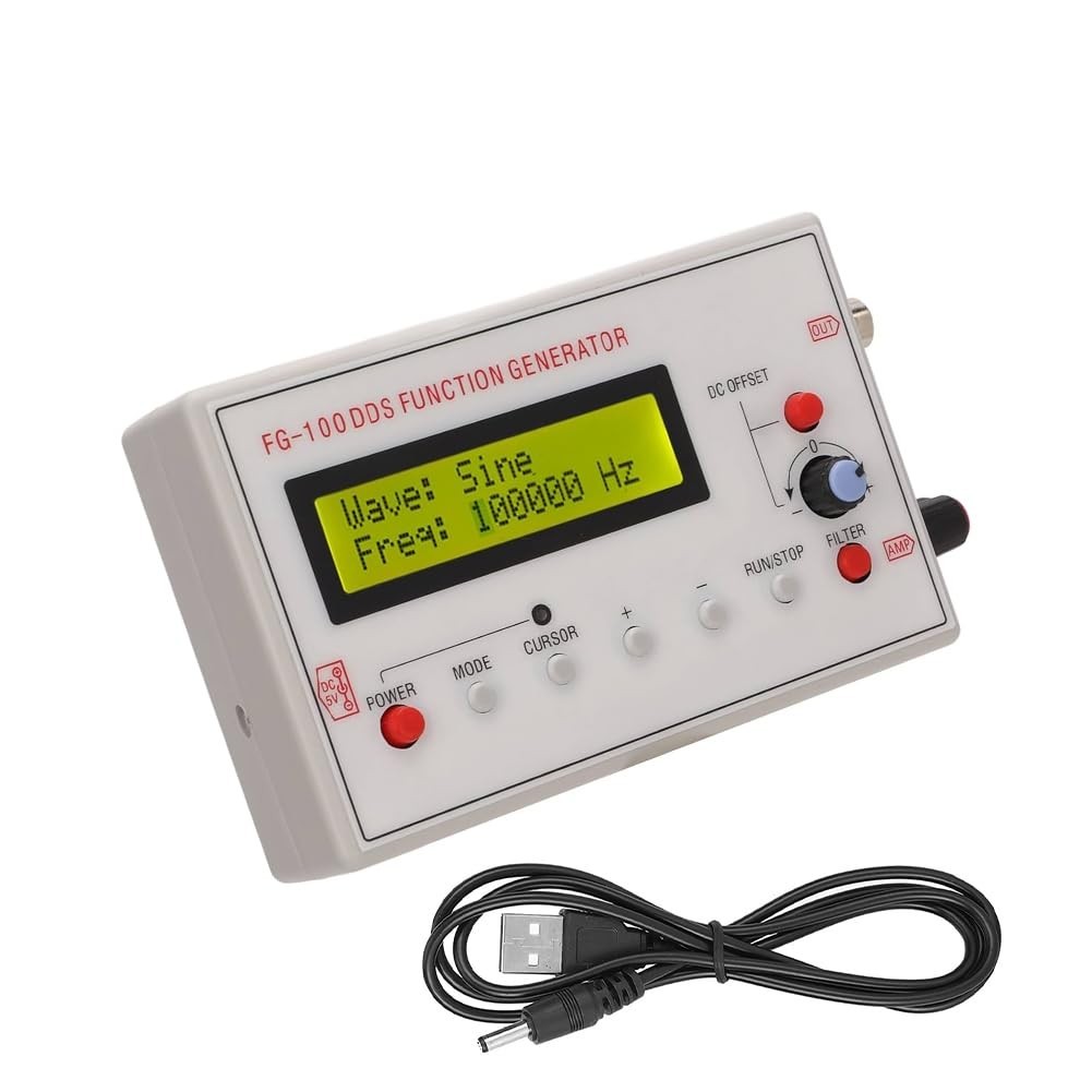 Mini Signal Generator 1Hz-500kHz | Sine, Triangle, Square, Sawtooth Waveforms fo