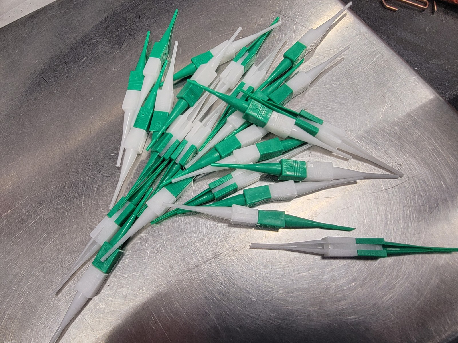 AMPHENOL or AICONICS INSERT/EXTRACTION tool M81969/14-01 White/Green LOT OF 25